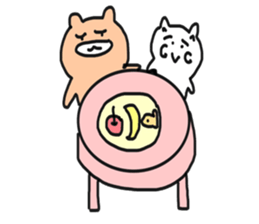 Bullkuma and honwaka cat sticker #8624844