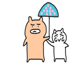 Bullkuma and honwaka cat sticker #8624845