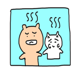 Bullkuma and honwaka cat sticker #8624846