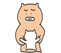 Bullkuma and honwaka cat sticker #8624847