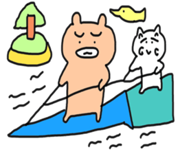 Bullkuma and honwaka cat sticker #8624849