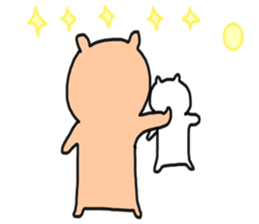 Bullkuma and honwaka cat sticker #8624850