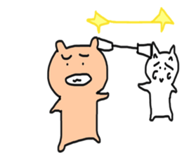 Bullkuma and honwaka cat sticker #8624851