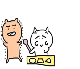 Bullkuma and honwaka cat sticker #8624854