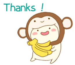 Yururi with animal headgear (E) sticker #8625139