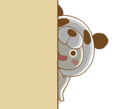 Yururi with animal headgear (E) sticker #8625172