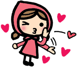 International couple's bilingual sticker sticker #8625100