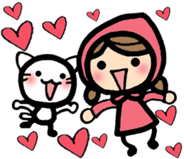 International couple's bilingual sticker sticker #8625102