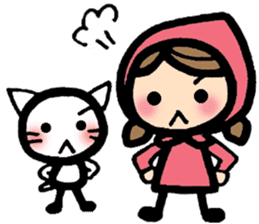 International couple's bilingual sticker sticker #8625116