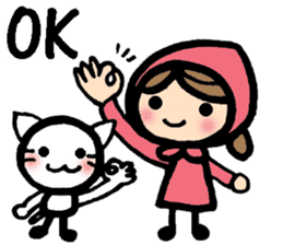 International couple's bilingual sticker sticker #8625118