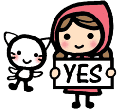 International couple's bilingual sticker sticker #8625119