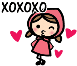 International couple's bilingual sticker sticker #8625134