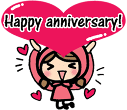 International couple's bilingual sticker sticker #8625136