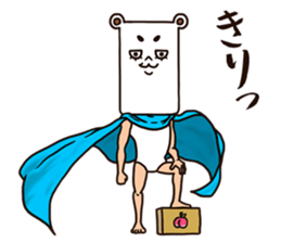 As bear, as a person 3 sticker #8625226