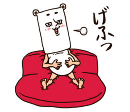 As bear, as a person 3 sticker #8625240