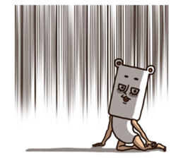 As bear, as a person 3 sticker #8625255