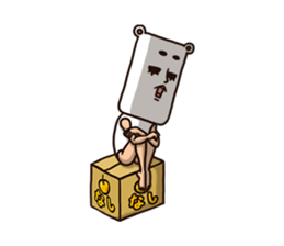 As bear, as a person 3 sticker #8625256