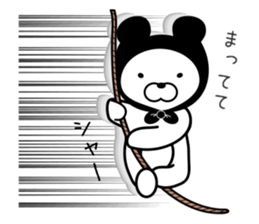 a cowled bear sticker #8625392