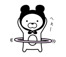 a cowled bear sticker #8625410