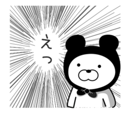 a cowled bear sticker #8625411