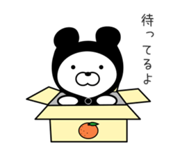a cowled bear sticker #8625415