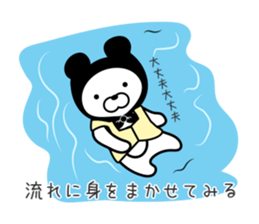 a cowled bear sticker #8625416
