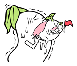 The creature looks like beans. sticker #8625619