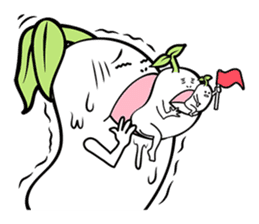 The creature looks like beans. sticker #8625619