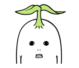 The creature looks like beans. sticker #8625620