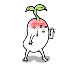 The creature looks like beans. sticker #8625622