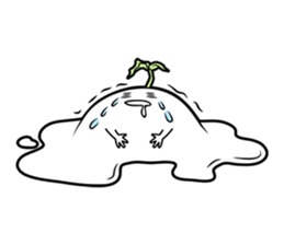 The creature looks like beans. sticker #8625627