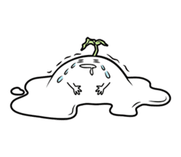 The creature looks like beans. sticker #8625627