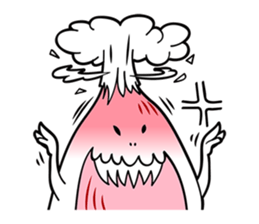 The creature looks like beans. sticker #8625628