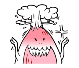 The creature looks like beans. sticker #8625628