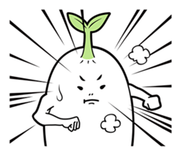 The creature looks like beans. sticker #8625631