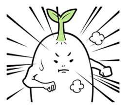 The creature looks like beans. sticker #8625631