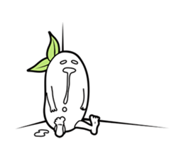 The creature looks like beans. sticker #8625636