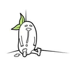 The creature looks like beans. sticker #8625636