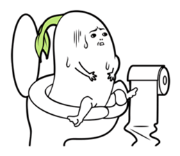 The creature looks like beans. sticker #8625637