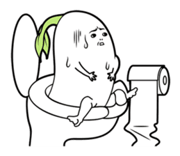 The creature looks like beans. sticker #8625637