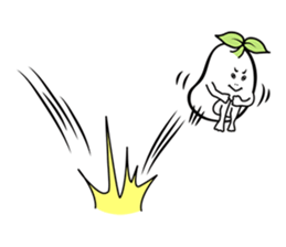 The creature looks like beans. sticker #8625640