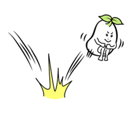 The creature looks like beans. sticker #8625640