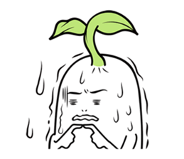 The creature looks like beans. sticker #8625641