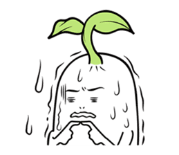 The creature looks like beans. sticker #8625641