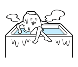 The creature looks like beans. sticker #8625644