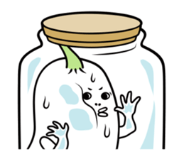 The creature looks like beans. sticker #8625647