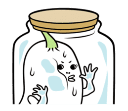 The creature looks like beans. sticker #8625647