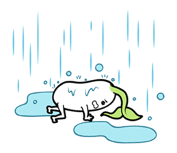 The creature looks like beans. sticker #8625648