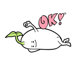 The creature looks like beans. sticker #8625650