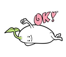 The creature looks like beans. sticker #8625650